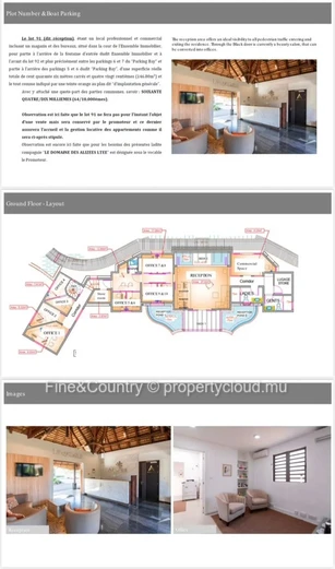 Reception & Office Space for Sale – Domaine des Alizées, Grand Baie